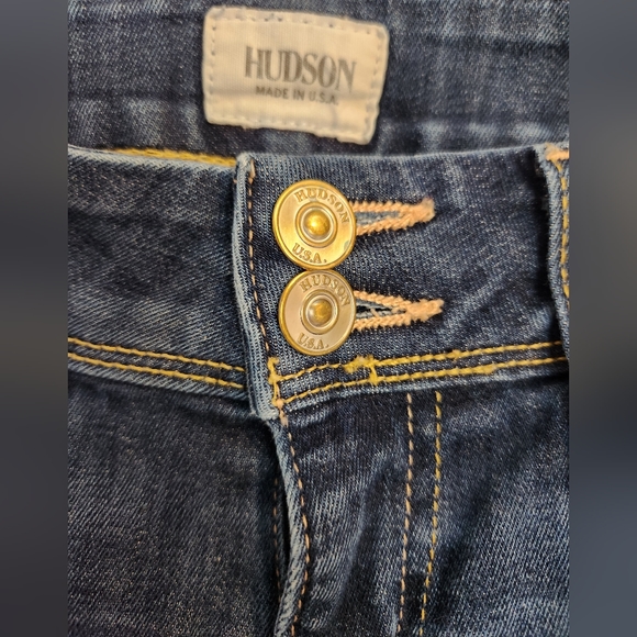 Hudson Jeans Ginny Crop Straight Leg with Flap Pocket size 26 - Picture 2 of 5